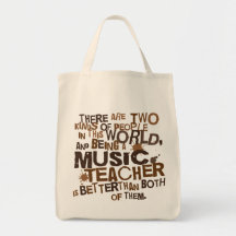 Music Teacher Gift Tote Bags