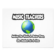 Music Teachers...Making the World a Better Place Personalised Announcements