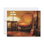 Music - The chair and the lute invitations