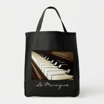 MUSIC Theme Piano-player Gift Tote Tote Bags