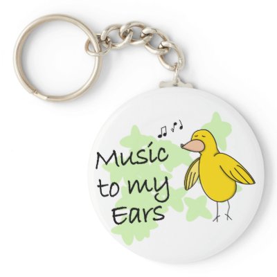 Music to My Ears Keychain by MenagerieMayhem