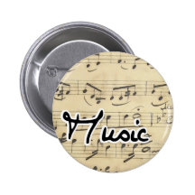 Music - Vintage Sheet Music Pin