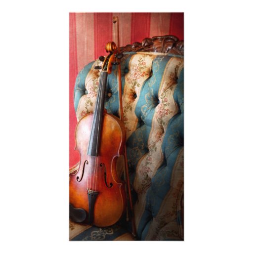 Music - Violin - Musical Elegance Customised Photo Card