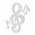 Musical 2 embroidered shirts