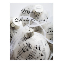 Musical Christmas card Postcards