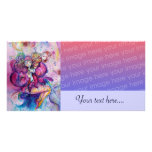 MUSICAL CLOWN pink white blue Photo Card