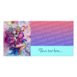 MUSICAL CLOWN pink white blue photo cards