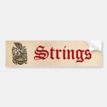 Musical Coat of Arms Bumper Sticker