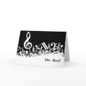 Musical Customisable Note Cards
