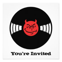Musical Devil Personalized Invites