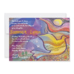 Musical Flying Dove Bat Mitzvah Invitation