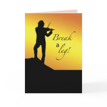 Musical Good Luck, Break a Let, Fiddler, Roof Greeting Cards