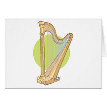 musical harp cards
