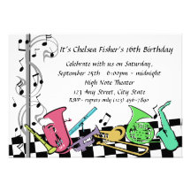 Musical Hip Hop Invite