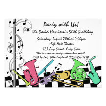 Musical Hip Hop Invite