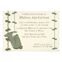 Musical Nature/ Tuba Personalized Invite