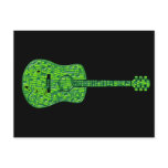 Musical Note Guitar postcards