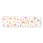 Musical Notes and Stars: bumper stickers