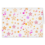 Musical Notes and Stars: cards