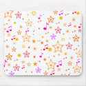 Musical Notes and Stars: mousepads