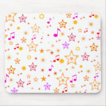 Musical Notes and Stars: mousepads