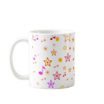 Musical Notes and Stars: Coffee Mugs
