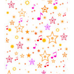 Musical Notes and Stars: t-shirts