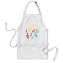 Musical notes aprons