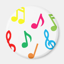 Musical notes fridge magnets