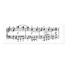 Musical Notes Profile Card Business Card