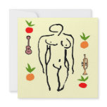 Musical Nude Matisse Style invitations
