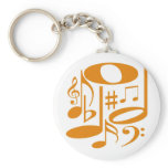 Musical Orange Keychain
