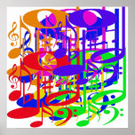 Musical Rainbow Poster posters