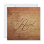 Musical Recital Antique Sheet Music Personalised