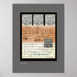 Musical Score Collage posters