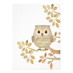 Musical Tree Owl Invitation