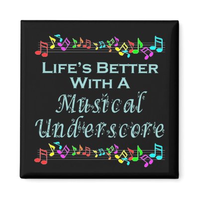 Musical Underscore Magnet by Showtune_Nation