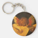 Musician Angel by Rosso Fiorentino, Vintage Art Keychains