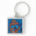Musician art fun blues guitarist orangutan monkey