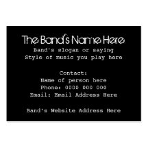 Musician or Band Business Cards with Skull. Custom