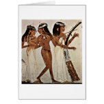 Musicians By Painter Of Grave Chamber Of Night Greeting Cards