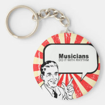 Musicians do it with rhythm keychain