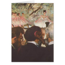 Musicians in the Orchestra by Edgar Degas Card