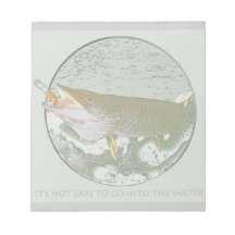Musky on note pads