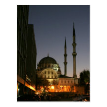 Muslim mosque in Istanbul, Turkey Postcard