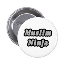 Muslim Ninja Pinback Button