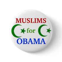 Muslims for Obama 2012 button
