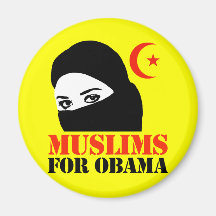 Muslims for Obama Refrigerator Magnet