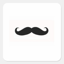 Mustache Envelope Seal Stickers