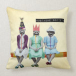 Mustache Society Vintage Image Pillow
